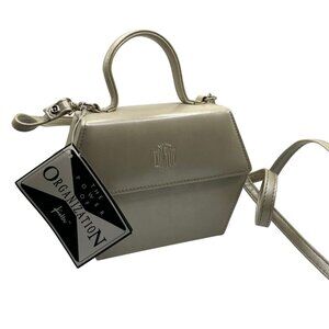 VTG NWT Koltov Hexagon Mini Organization Purse Cream White Crossbody 7x5 *READ*